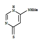 4-Pyrimidinethiol, 6-(methylamino)-(7ci) Structure,89180-10-9Structure