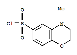 4-Methyl-3,4-dihydro-2h-benzo[b][1,4]oxazine-6-sulfonyl chloride Structure,892948-94-6Structure