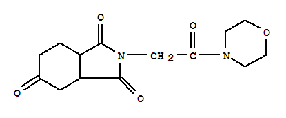 四氫-2-[2-(4-嗎啉)-2-氧代乙基]-1H-異吲哚-1,3,5(2H,4h)-三酮結(jié)構(gòu)式_893686-10-7結(jié)構(gòu)式