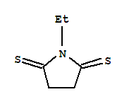 2,5-Pyrrolidinedithione, 1-ethyl- Structure,89464-69-7Structure