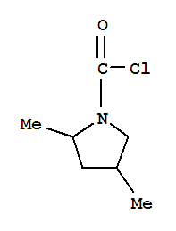 1-Pyrrolidinecarbonyl chloride, 2,4-dimethyl-(9ci) Structure,89629-91-4Structure