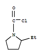 1-Pyrrolidinecarbonyl chloride, 2-ethyl-(9ci) Structure,89629-92-5Structure