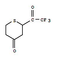 4H-thiopyran-4-one, tetrahydro-2-(trifluoroacetyl)-(7ci) Structure,89678-03-5Structure