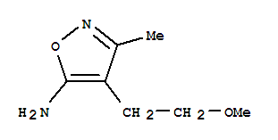 (7ci)-5-氨基-4-(2-甲氧基乙基)-3-甲基-異噁唑結(jié)構(gòu)式_89851-82-1結(jié)構(gòu)式