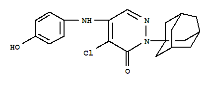 3(2H)-pyridazinone, 4-chloro-5-[(4-hydroxyphenyl)amino]-2-tricyclo[3.3.1.13,7]dec-1-yl- Structure,899404-02-5Structure