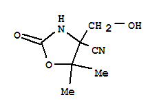 4-Oxazolidinecarbonitrile,4-(hydroxymethyl)-5,5-dimethyl-2-oxo-(7ci) Structure,89943-53-3Structure