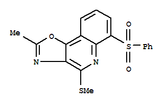 Oxazolo[4,5-c]quinoline, 2-methyl-4-(methylthio)-6-(phenylsulfonyl)- Structure,899793-18-1Structure