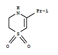 2H-1,4-thiazine,3,4-dihydro-5-isopropyl-,1,1-dioxide(7ci) Structure,90049-00-6Structure