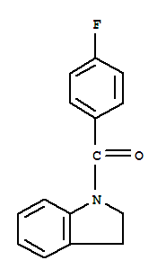 (2,3-Dihydroindol-1-yl)-(4-fluorophenyl)-methanone Structure,90172-60-4Structure