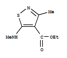 (7ci,9ci)-3-甲基-5-(甲基氨基)-4-異噻唑羧酸乙酯結構式_90197-52-7結構式