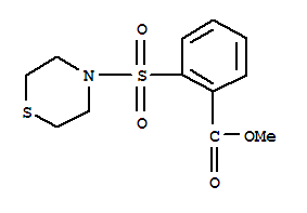 2-(Thiomorpoline-4-sulfonyl)-benzoic acid methyl ester Structure,902137-96-6Structure