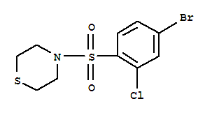 4-(4-Bromo-2-chloro-benzenesulfonyl)-thiomorpholine Structure,902137-97-7Structure