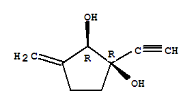 1,2-Cyclopentanediol, 1-ethynyl-3-methylene-, cis-(9ci) Structure,90314-54-8Structure