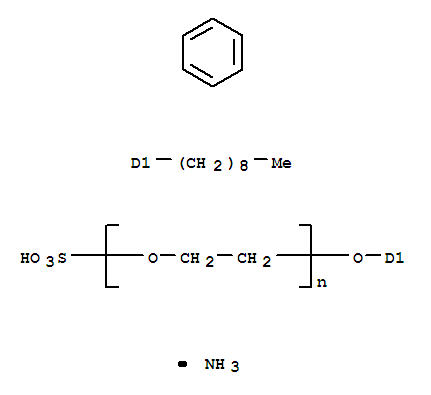 Sulfated nonylphenyl ether of tetraethyleneglycol ammonium s Structure,9051-57-4Structure