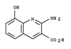 (7ci)-2-氨基-8-羥基-3-喹啉羧酸結構式_90771-37-2結構式