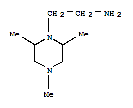 1-Piperazineethanamine,2,4,6-trimethyl-(9ci) Structure,90795-53-2Structure