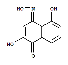 1,4-Naphthoquinone, 2,5-dihydroxy-, 4-oxime (7ci) Structure,90800-49-0Structure