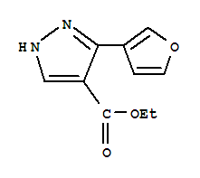 1H-Pyrazole-4-carboxylic acid, 3-(3-furanyl)-, ethyl ester Structure,908271-38-5Structure