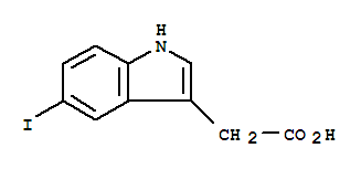 1H-indole-3-aceticacid,5-iodo-(9ci) Structure,90841-87-5Structure