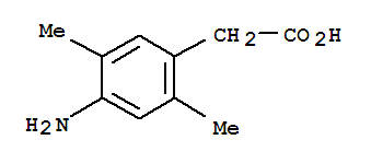 1-(4-Amino-2,5-dimethyl-phenyl)-acetic acid Structure,908566-68-7Structure