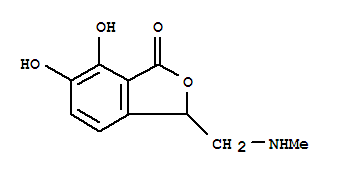 Phthalide, 6,7-dihydroxy-3-[(methylamino)methyl]-(6ci,7ci) Structure,90922-87-5Structure