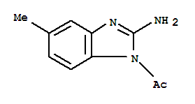 1H-benzimidazol-2-amine,1-acetyl-5-methyl-(9ci) Structure,90964-24-2Structure