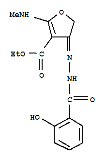 (9ci)-4,5-二氫-4-[(2-羥基苯甲?；?亞肼基]-2-(甲基氨基)-3-呋喃羧酸乙酯結構式_909768-70-3結構式