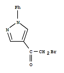 2-Bromo-1-(1-phenyl-1h-pyrazol-4-yl)ethanone Structure,91062-67-8Structure