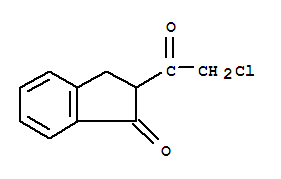 (7ci)-2-(氯乙?；?-1-茚酮結(jié)構(gòu)式_91063-83-1結(jié)構(gòu)式