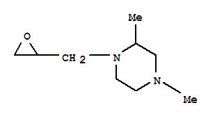 Piperazine, 1-(2,3-epoxypropyl)-2,4-dimethyl-(7ci) Structure,91086-22-5Structure