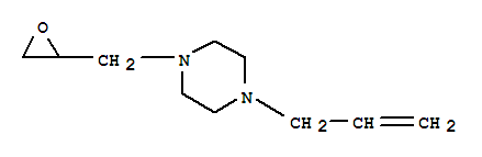 Piperazine, 1-(oxiranylmethyl)-4-(2-propenyl)-(9ci) Structure,91087-27-3Structure