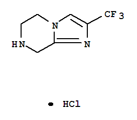 2-(Trifluoromethyl)-5,6,7,8-tetrahydroimidazo[1,2-a]pyrazine hydrochloride Structure,911064-58-9Structure