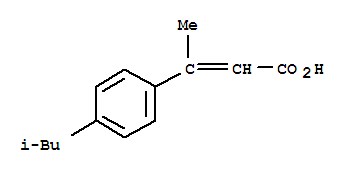 2-Butenoicacid,3-[4-(2-methylpropyl)phenyl]-(9ci) Structure,91121-60-7Structure