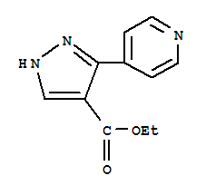 1H-Pyrazole-4-carboxylic acid, 3-(4-pyridinyl)-, ethyl ester Structure,911462-21-0Structure