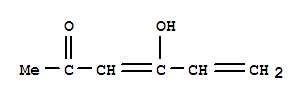 3,5-Hexadien-2-one, 4-hydroxy-(9ci) Structure,91227-00-8Structure