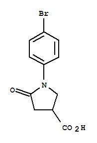 1-(4-Bromophenyl)-5-oxopyrrolidine-3-carboxylic acid Structure,91348-51-5Structure