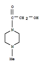 Piperazine, 1-(hydroxyacetyl)-4-methyl-(9ci) Structure,91406-27-8Structure