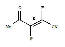 2-Pentenenitrile, 2,3-difluoro-4-oxo-, (e)-(9ci) Structure,91416-71-6Structure