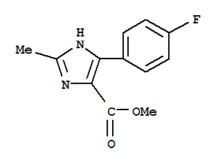 1H-Imidazole-5-carboxylic acid, 4-(4-fluorophenyl)-2-methyl-, methyl ester Structure,914288-11-2Structure