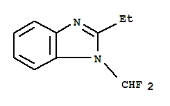 1H-benzimidazole,1-(difluoromethyl)-2-ethyl-(9ci) Structure,91459-70-0Structure