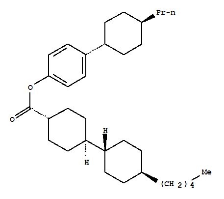 Trans,trans-4-(trans-4-propylcyclohexyl)-phenyl 4-pentylbicyclohexyl-4-carboxylate Structure,91545-93-6Structure