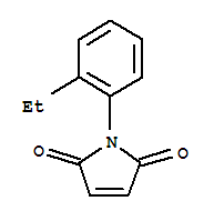 1-(2-乙基-苯基)-吡咯-2,5-二酮結(jié)構(gòu)式_91569-16-3結(jié)構(gòu)式