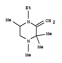 Piperazine, 4-ethyl-1,2,2,5-tetramethyl-3-methylene-(7ci) Structure,91823-91-5Structure