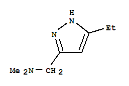 1H-pyrazole-3-methanamine, 5-ethyl-n,n-dimethyl- Structure,91868-17-6Structure