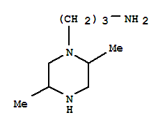 1-Piperazinepropanamine,2,5-dimethyl-(9ci) Structure,91913-66-5Structure