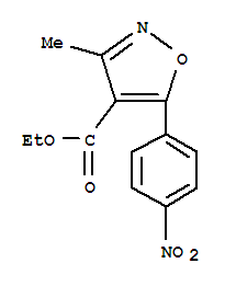 3-Methyl-5-(4-nitrophenyl)-4-isoxazolecarboxylic acid ethyl ester Structure,91956-02-4Structure