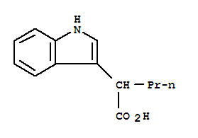 Indole-3-acetic acid,-alpha--propyl-(7ci) Structure,91957-23-2Structure