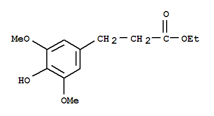 Ethyl 3-(4-hydroxy-3,5-dimethoxyphenyl)propanoate Structure,92157-61-4Structure