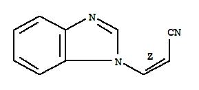 2-Propenenitrile,3-(1h-benzimidazol-1-yl)-,(z)-(9ci) Structure,92173-66-5Structure