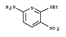 2-Pyridinamine,6-(ethylthio)-5-nitro-(9ci) Structure,92741-41-8Structure